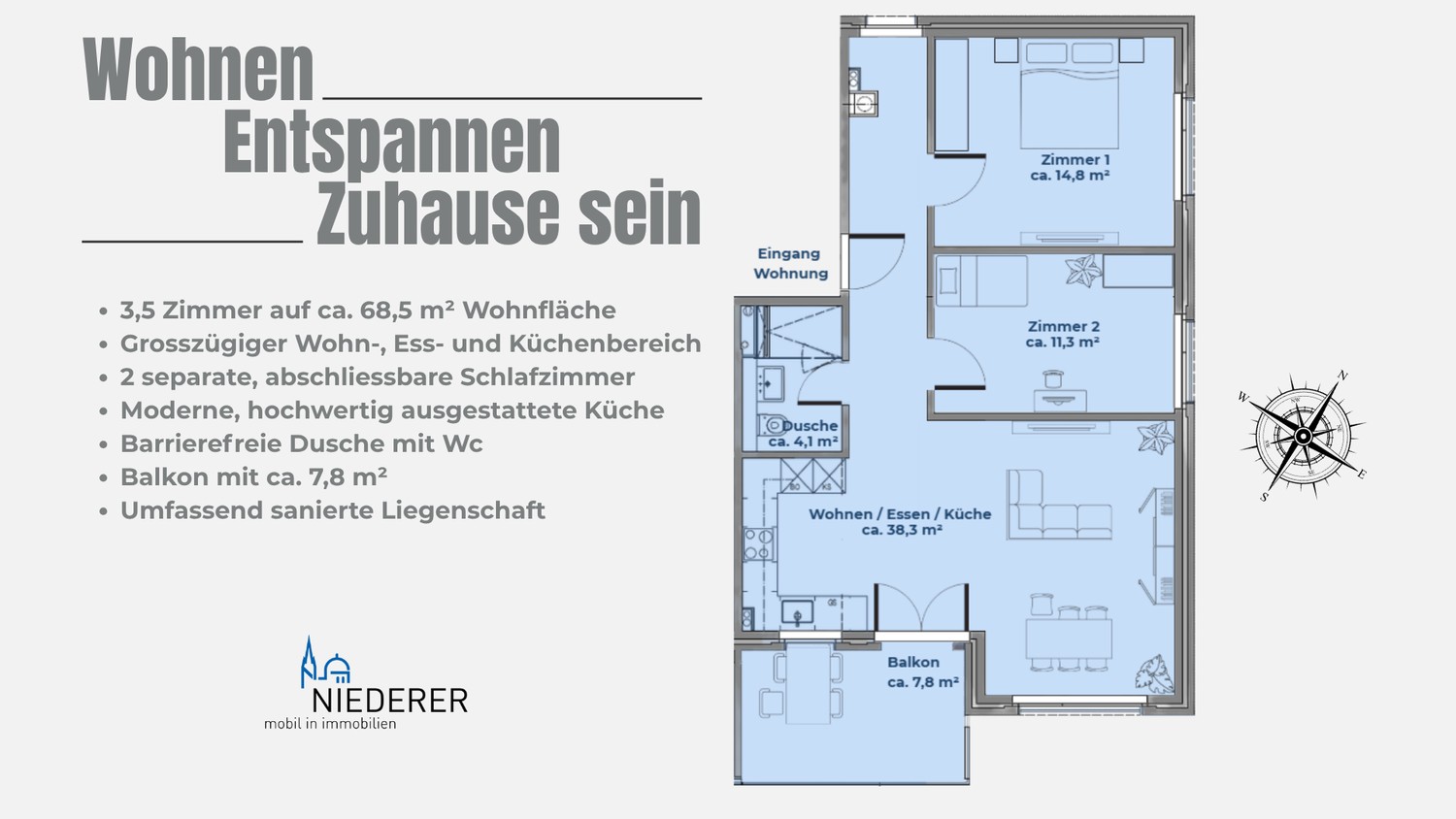 3 ½ rooms apartment, Foto 2 von 7