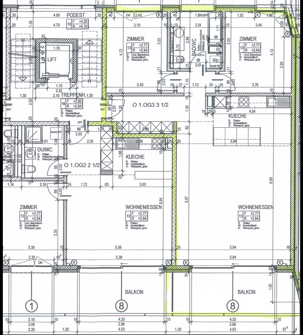 3 ½ rooms apartment