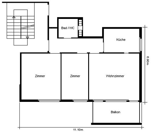 3 rooms apartment, Foto 9 von 10
