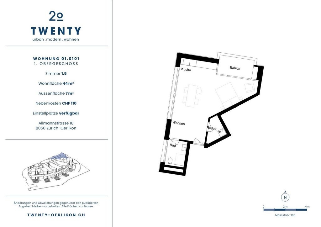 Appartement de 1 ½ pièces, photo 8 sur 8