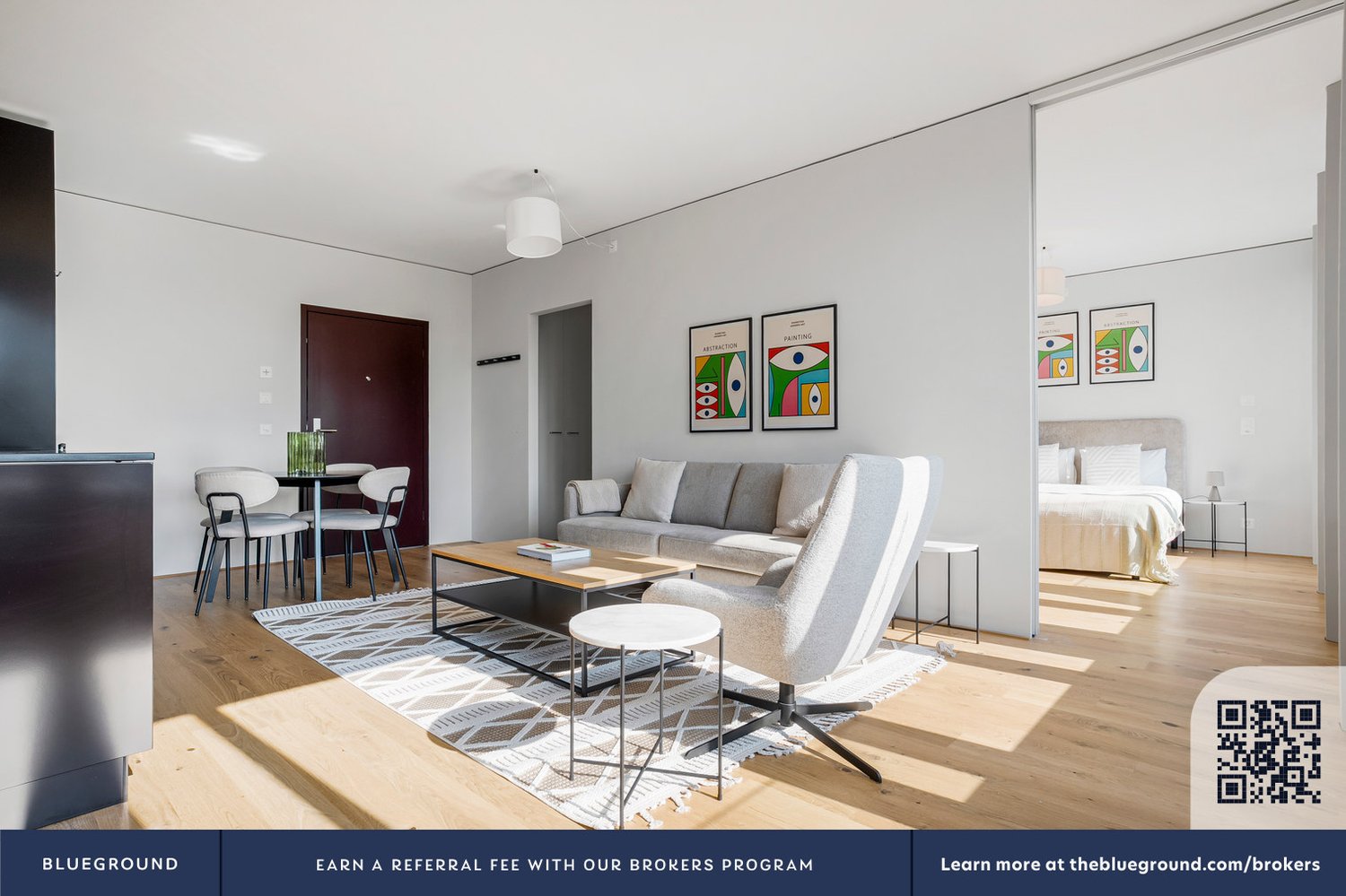 2 ½ pièces appartement meublé