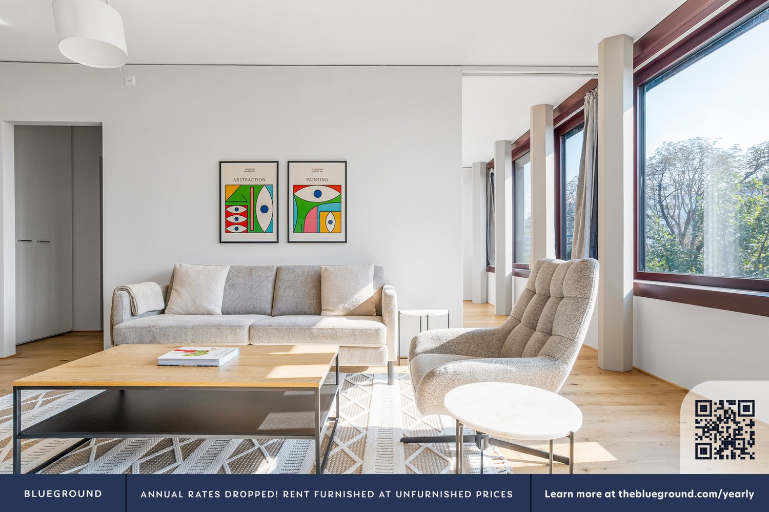 2 ½ pièces appartement meublé
