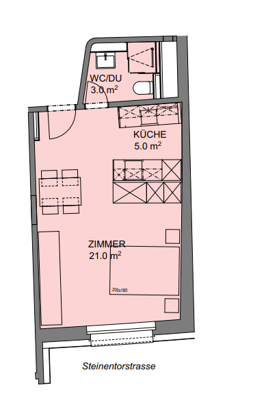 1-Zimmer-Wohnung, Foto 4 von 10