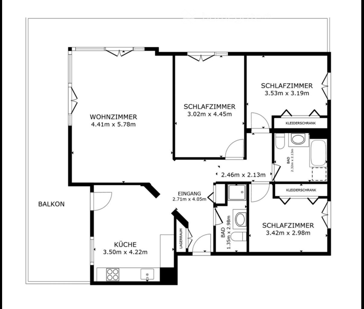 4 ½ rooms apartment