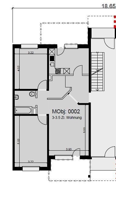3 rooms apartment, Foto 5 von 5