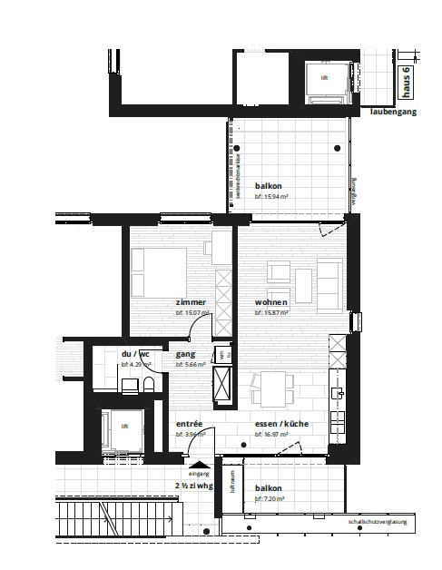 2 ½ rooms apartment, Foto 4 von 4