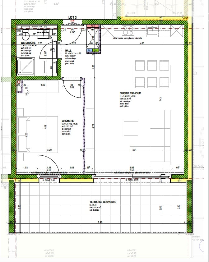 2 ½ rooms apartment