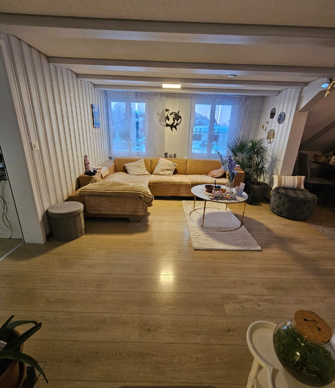 3 rooms roof flat