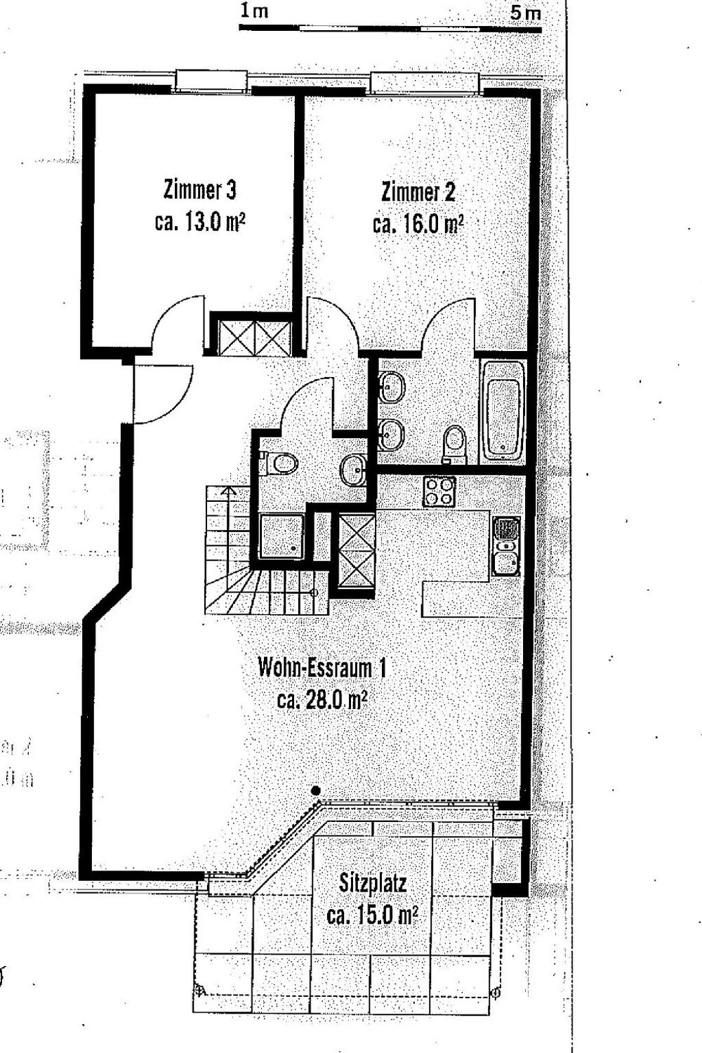 3 ½ pièces appartement
