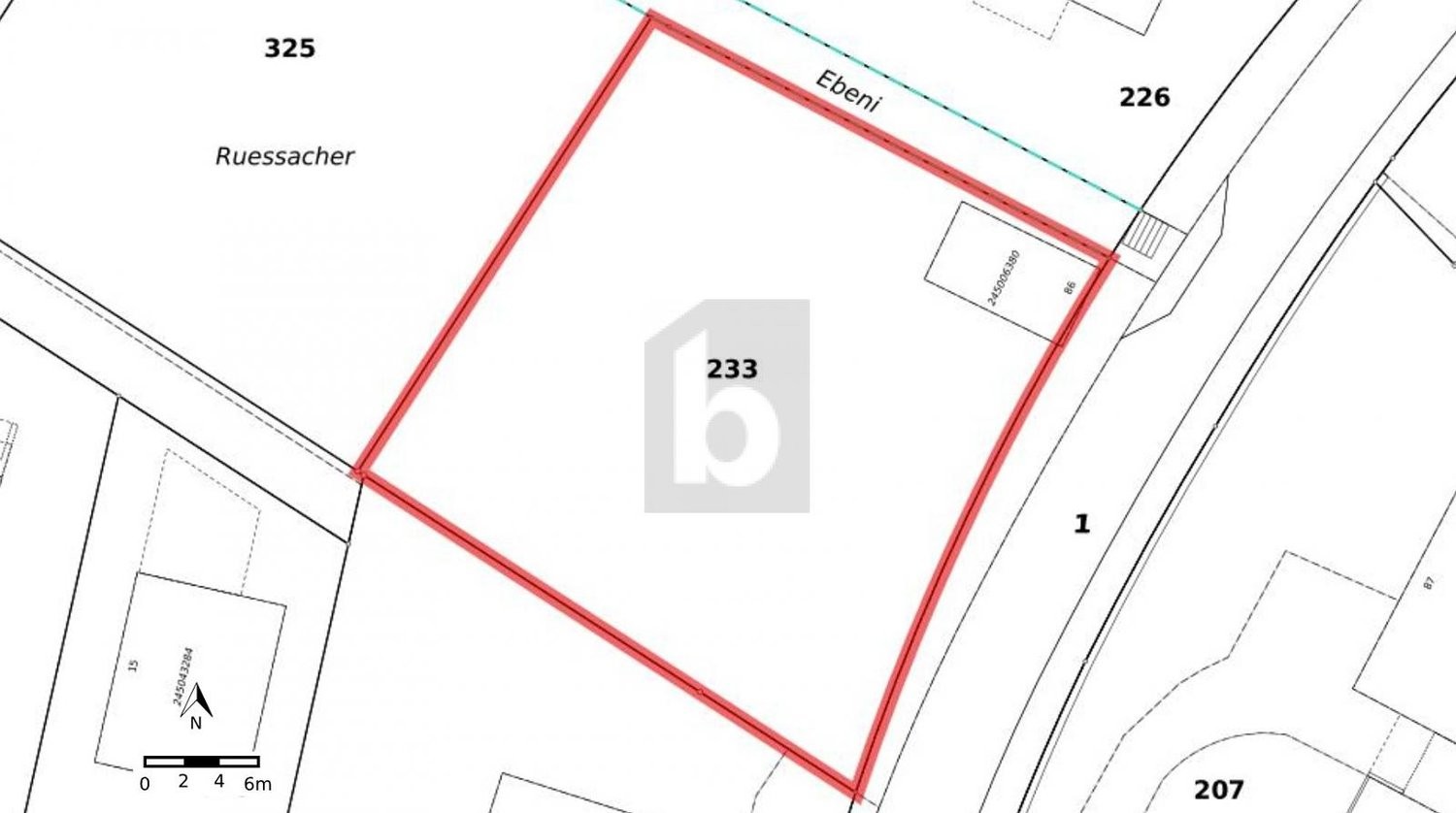 853m² building land
