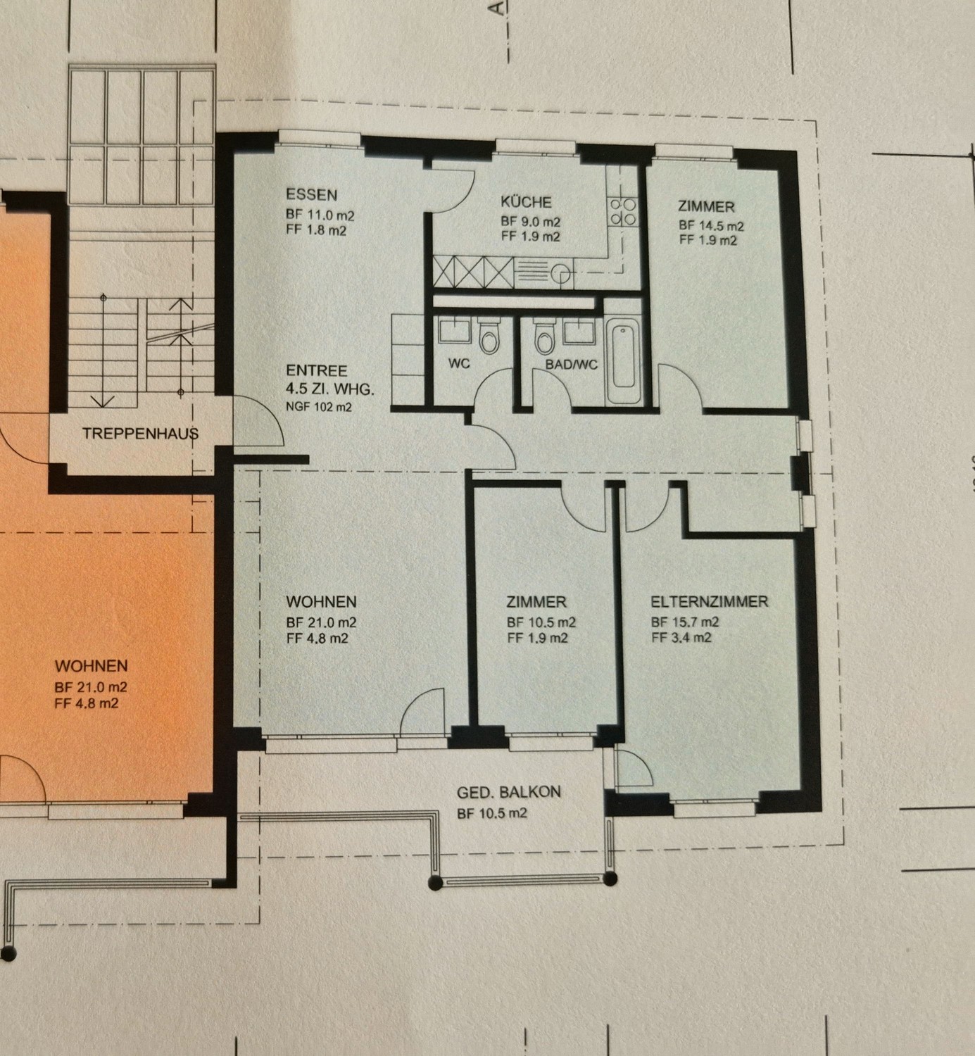 4 ½ rooms apartment