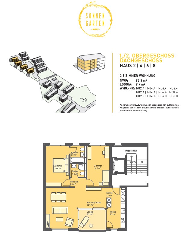 2 ½ rooms apartment