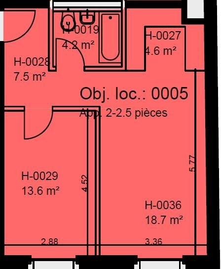 2 rooms apartment, photo 9 sur 9