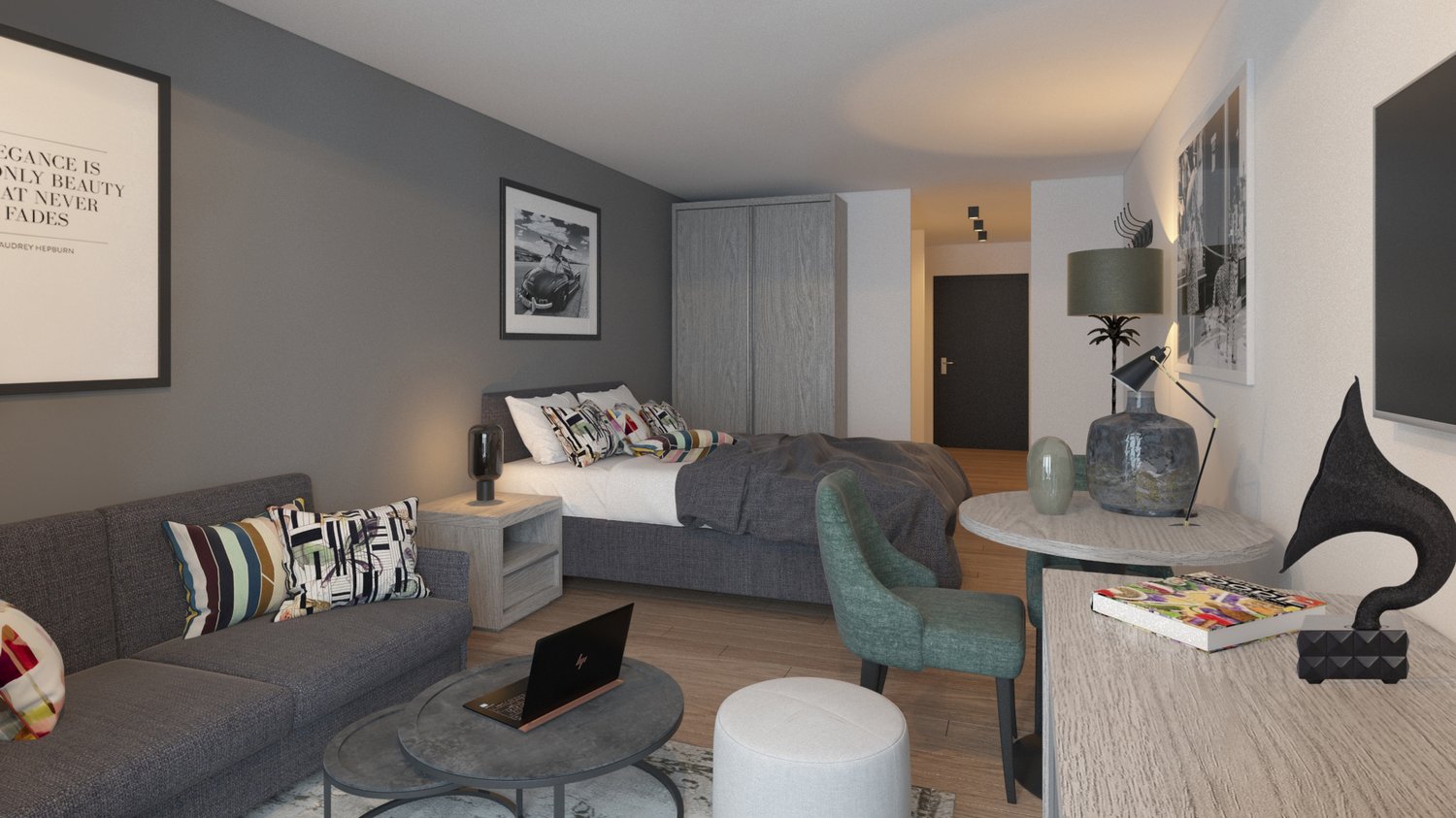 1 ½ rooms furnished flat, Foto 1 von 10
