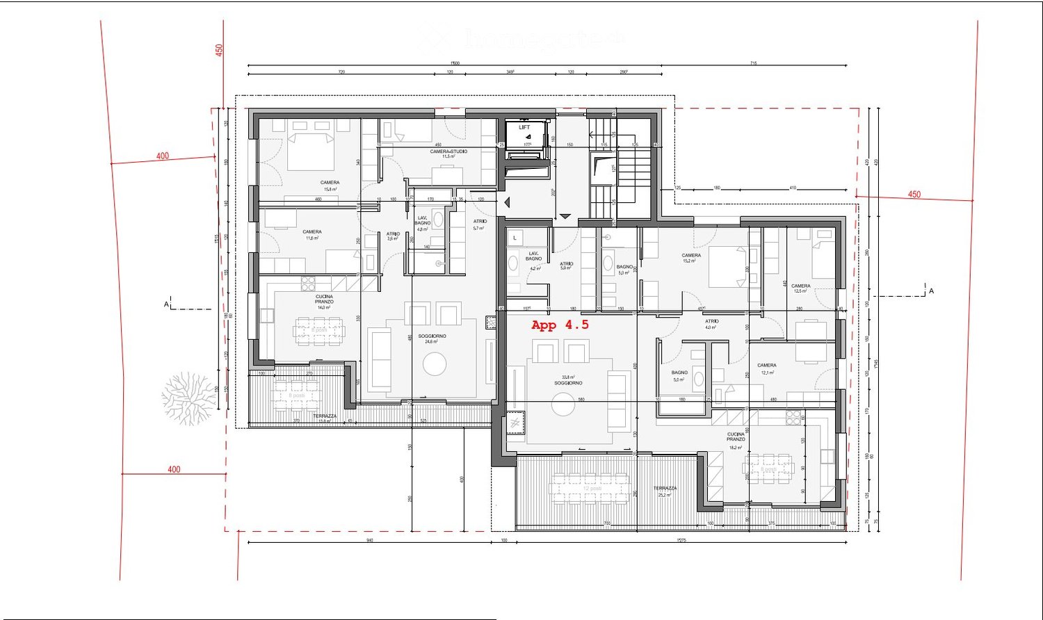 4 ½ rooms apartment