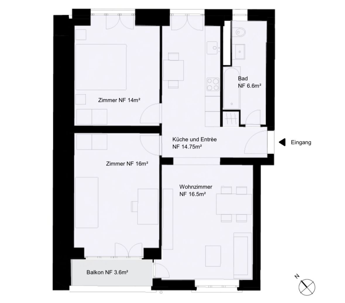 3 ½ rooms apartment, Foto 6 von 6
