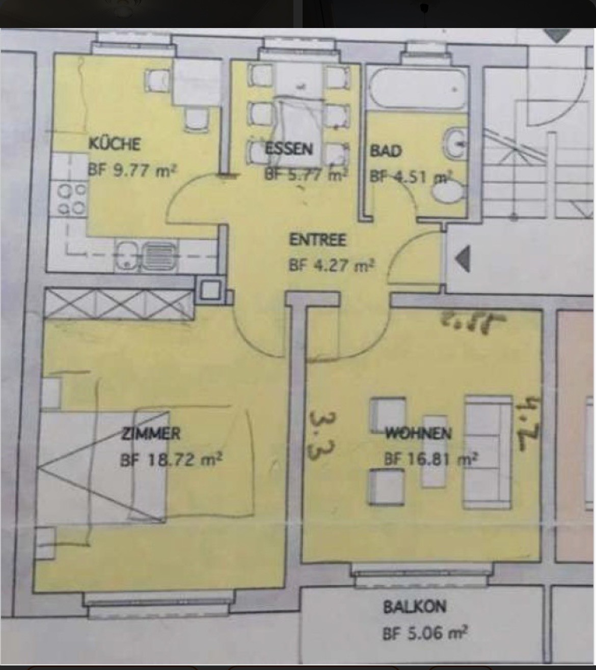 2 ½ rooms apartment