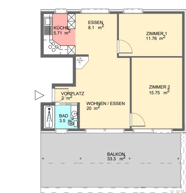 3 ½ rooms apartment, Foto 9 von 9