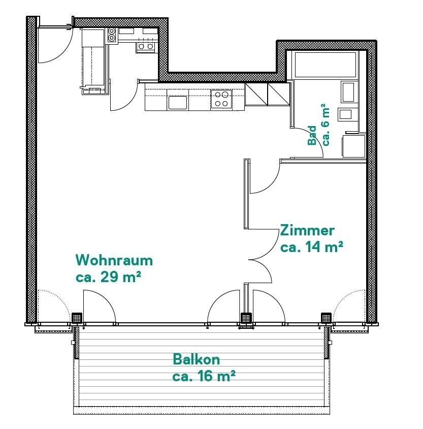 Appartement de 2 ½ pièces, photo 10 sur 10