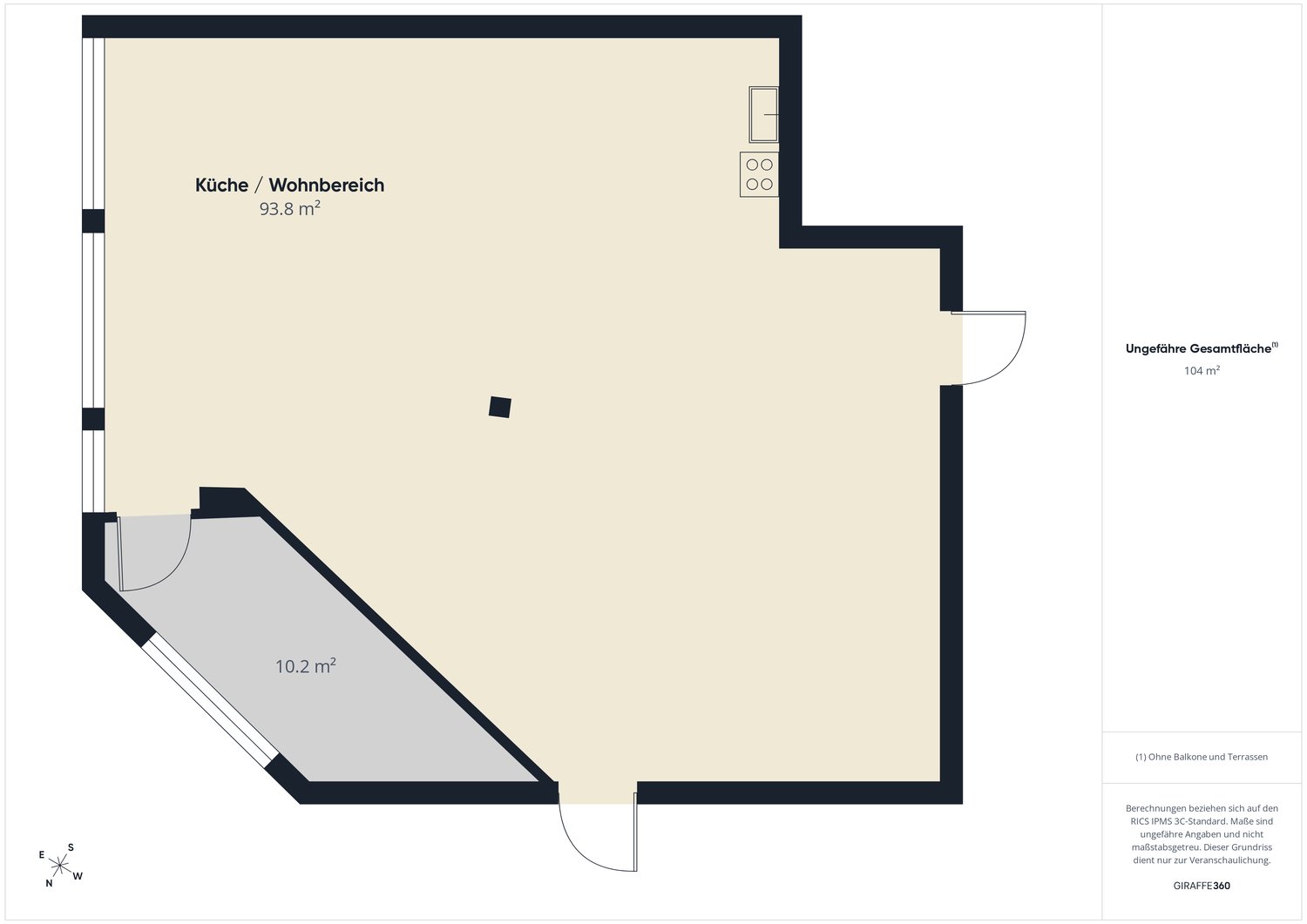 104m² office