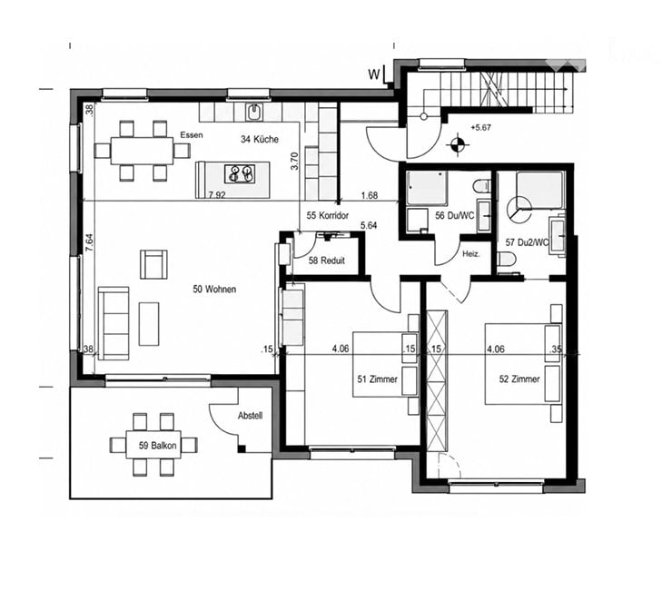 Appartement de 2 ½ pièces