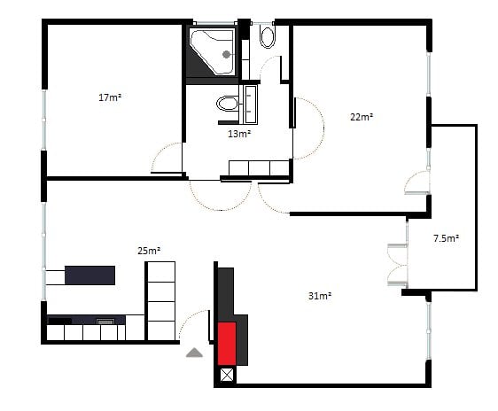 3 ½ room apartment