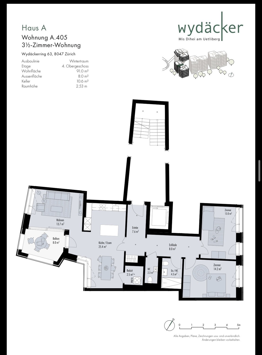 Appartamento di 3 ½ locali, foto 5 di 10