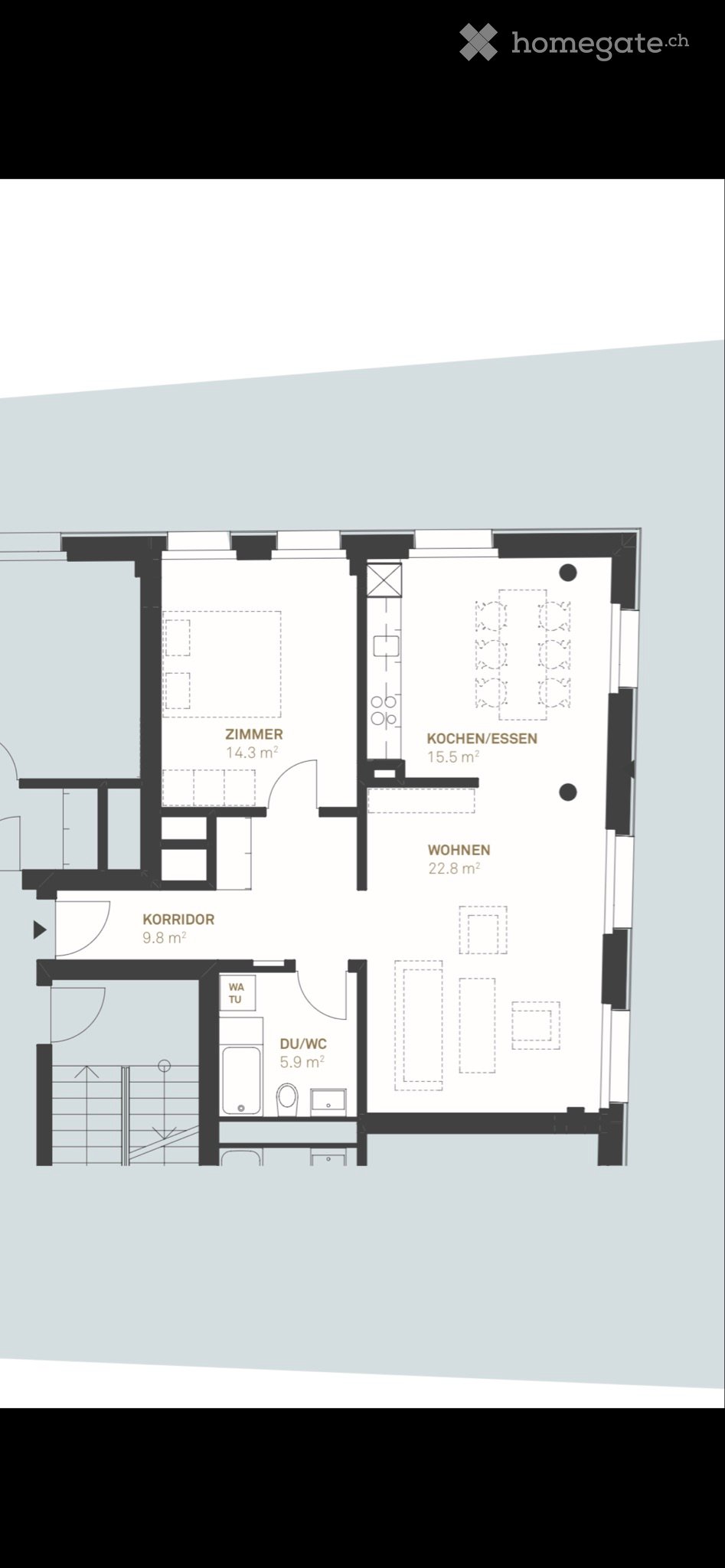 2 ½ rooms apartment