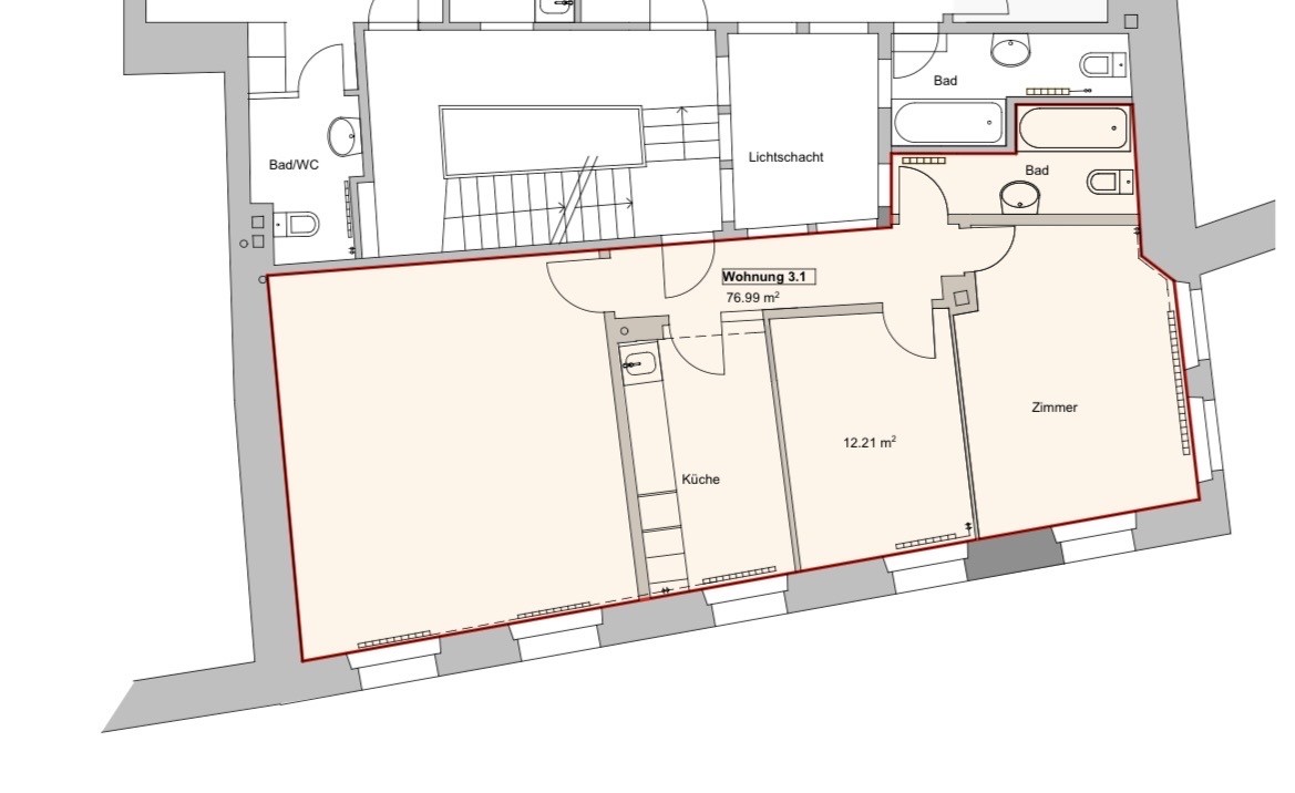 3 ½ rooms apartment