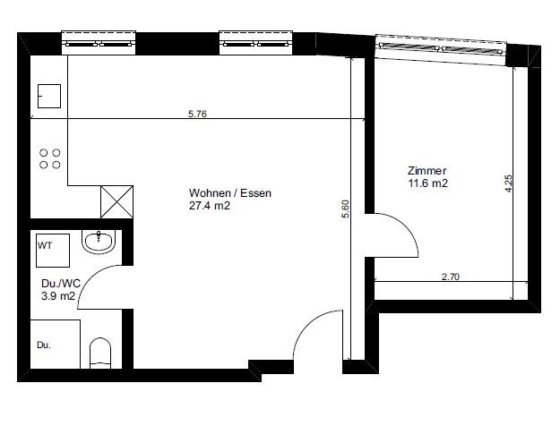 2 rooms apartment, Foto 2 von 7