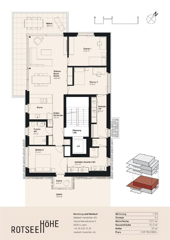 Appartement de 4 ½ pièces