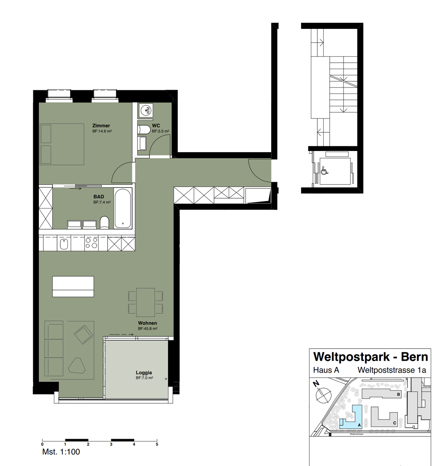 2 ½ rooms apartment, Foto 8 von 9