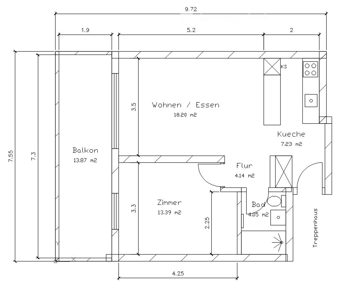 2 rooms apartment, Foto 5 von 5