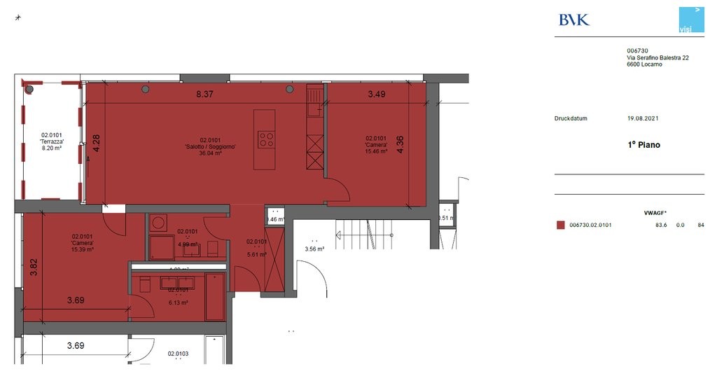 2 ½ rooms apartment
