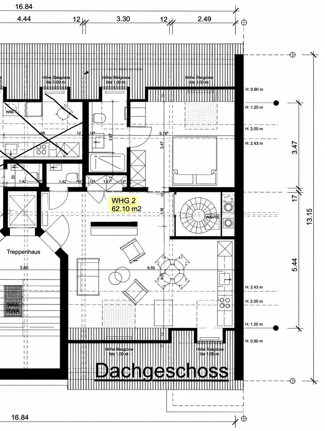 3 rooms duplex, Foto 9 von 10