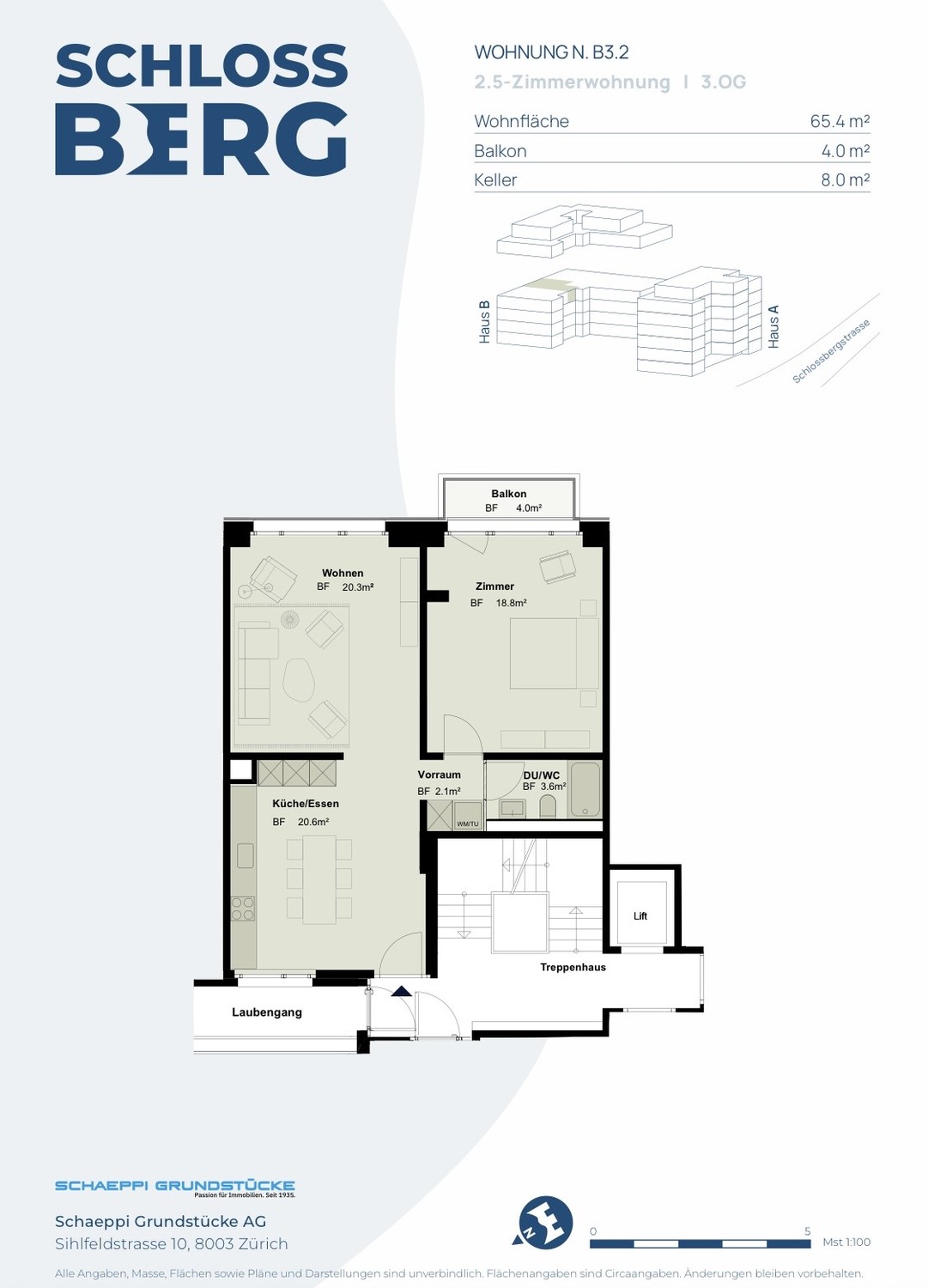 2 ½ rooms apartment
