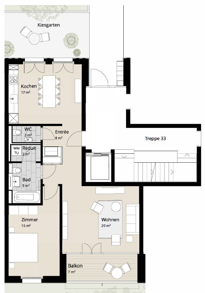 2 ½ rooms apartment, Foto 5 von 5