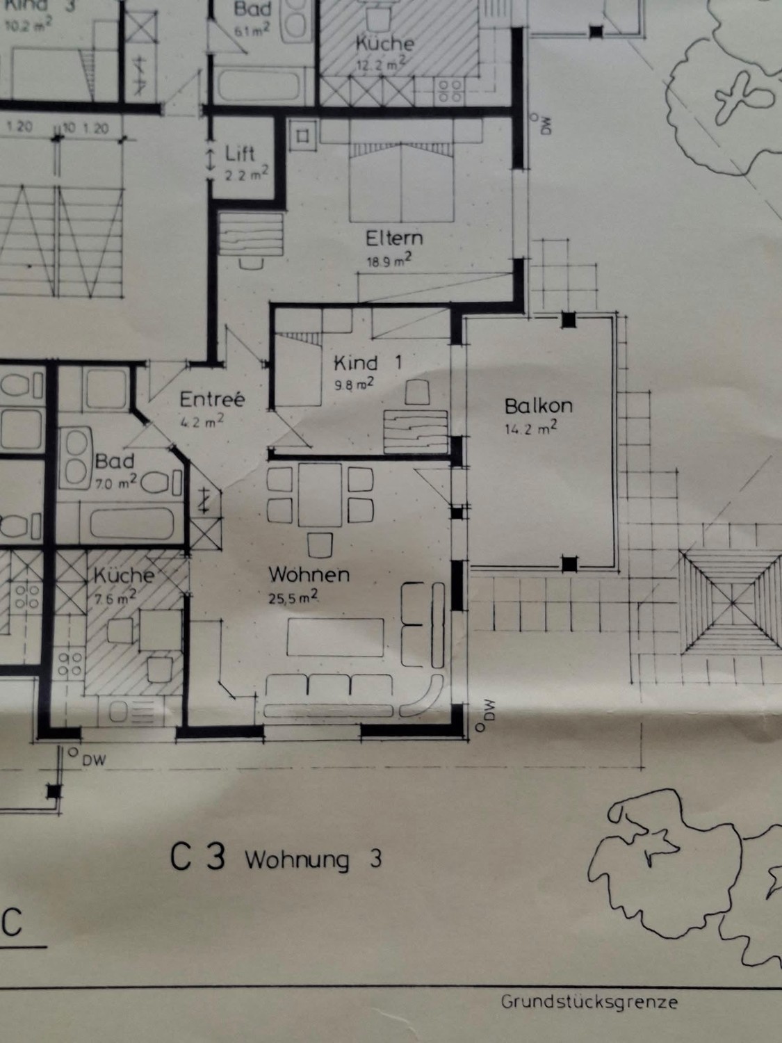 3 ½ rooms apartment