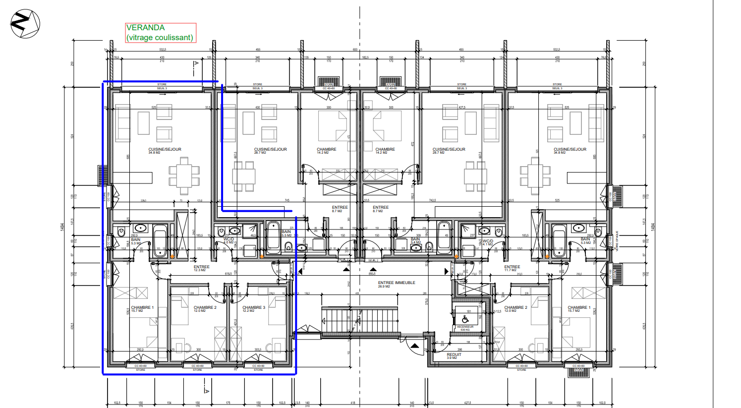 4 ½ rooms apartment