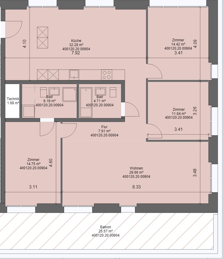 4 ½ rooms roof flat
