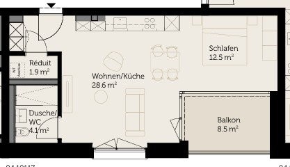 1 ½ rooms apartment, Foto 5 von 5
