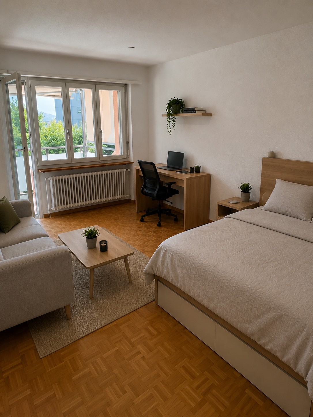 Chambre dans un appartement partagé