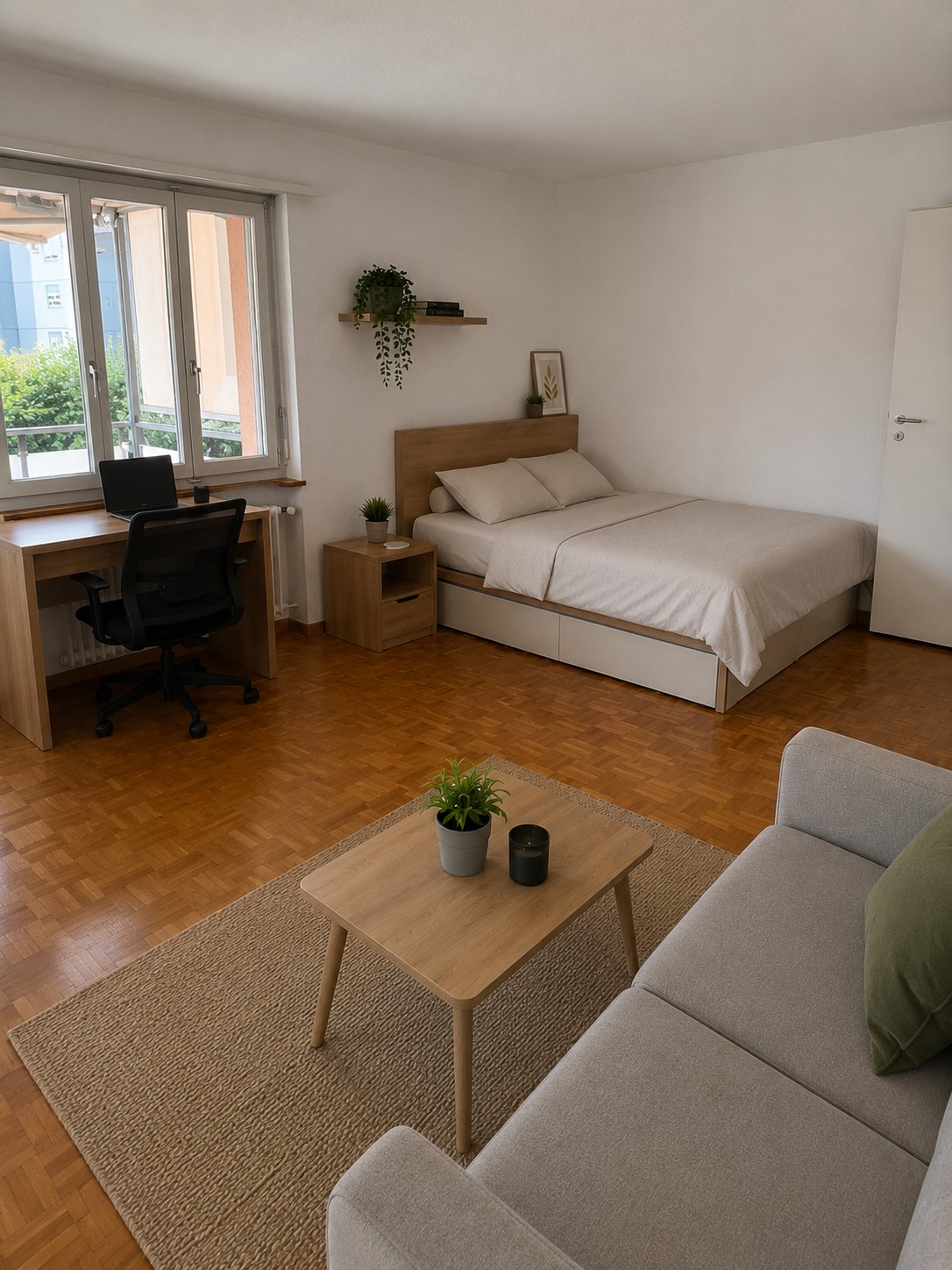 Chambre dans un appartement partagé