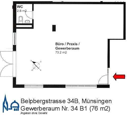 76m² office