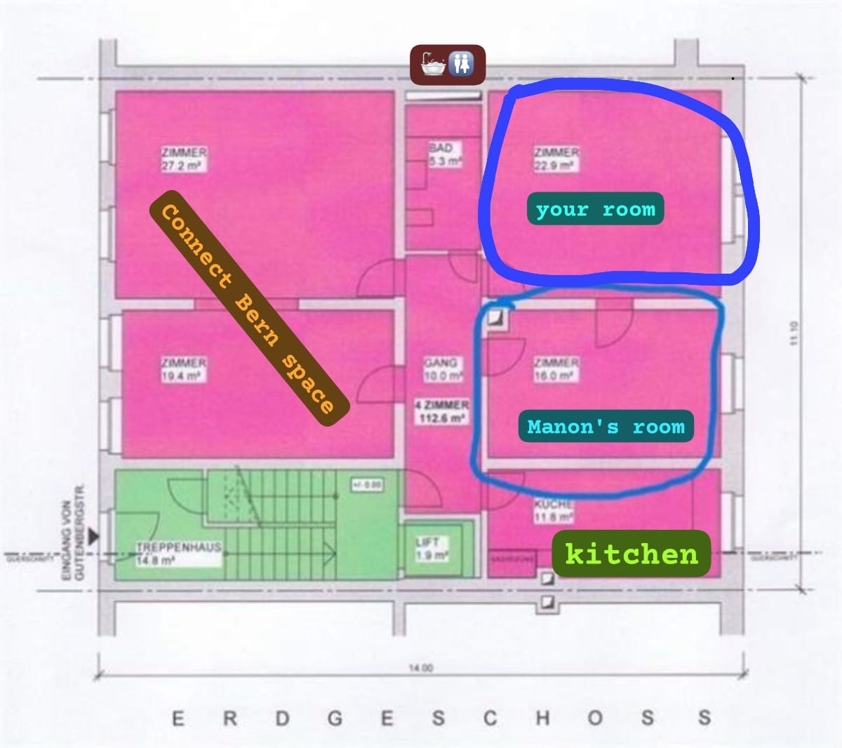 Room in a shared flat