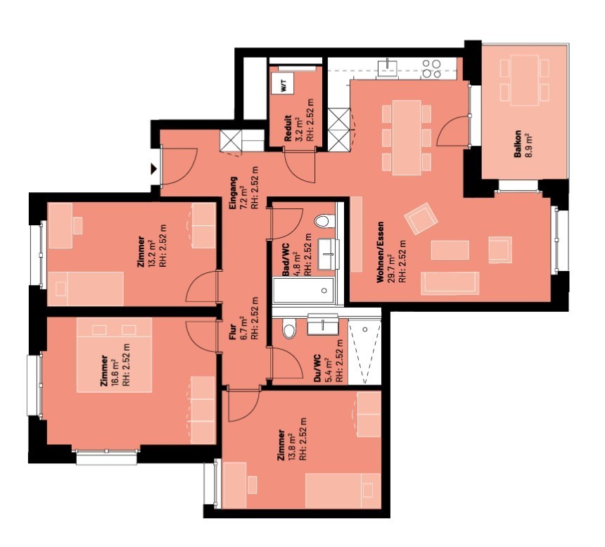 4 ½ rooms apartment, Foto 8 von 9