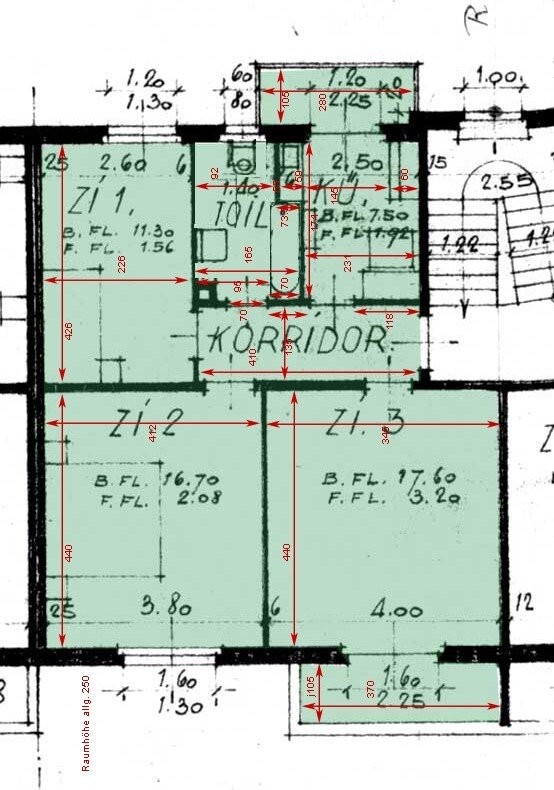 3 rooms apartment