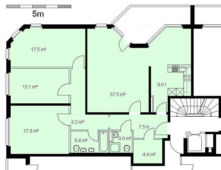 4 ½ rooms apartment