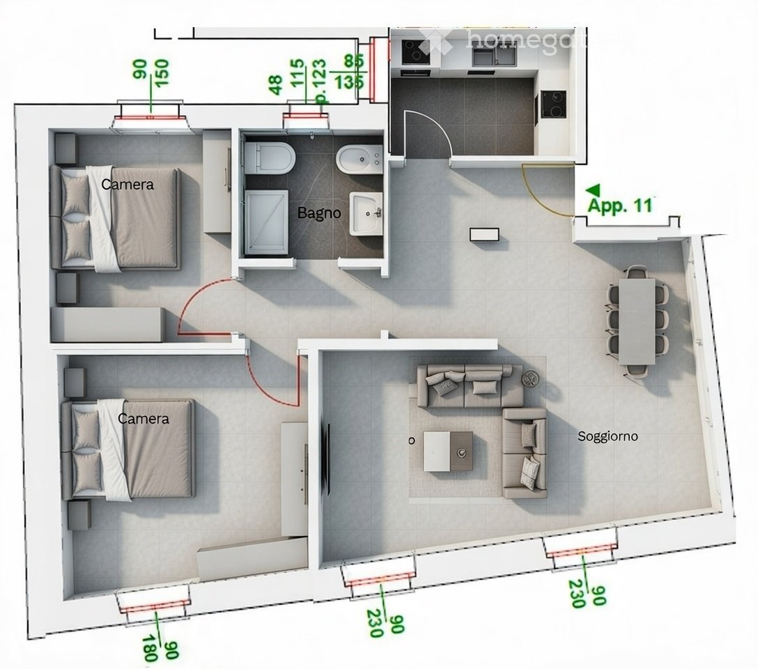 3-Zimmer-Wohnung