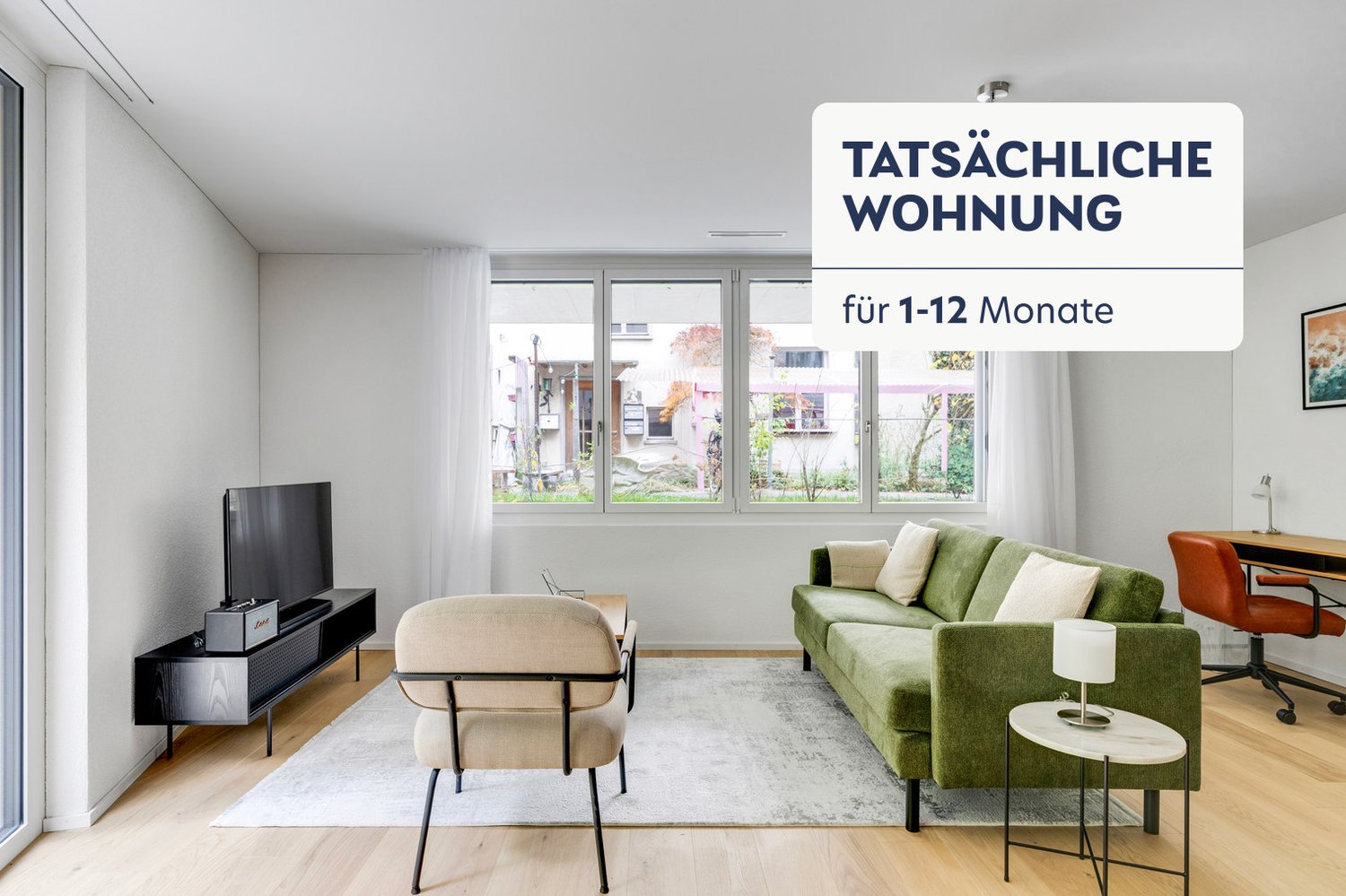 3 ½ rooms furnished flat, Foto 1 von 10